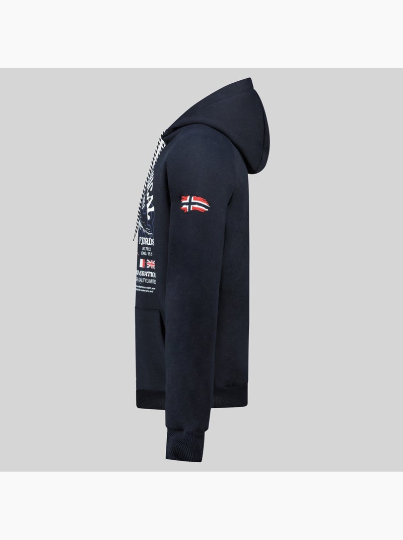 Sweatshirt com capuz gommy – geographical norway Azul-marinho - Kiabi