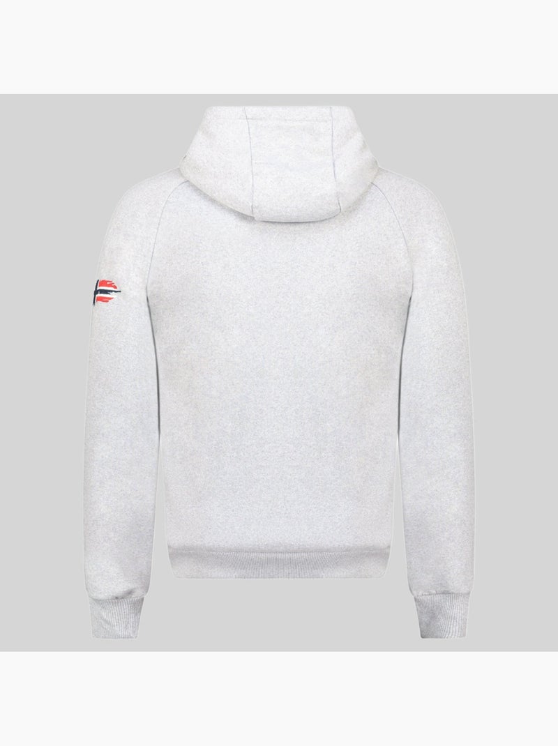 Sweatshirt com capuz gommy – geographical norway Cinza claro - Kiabi