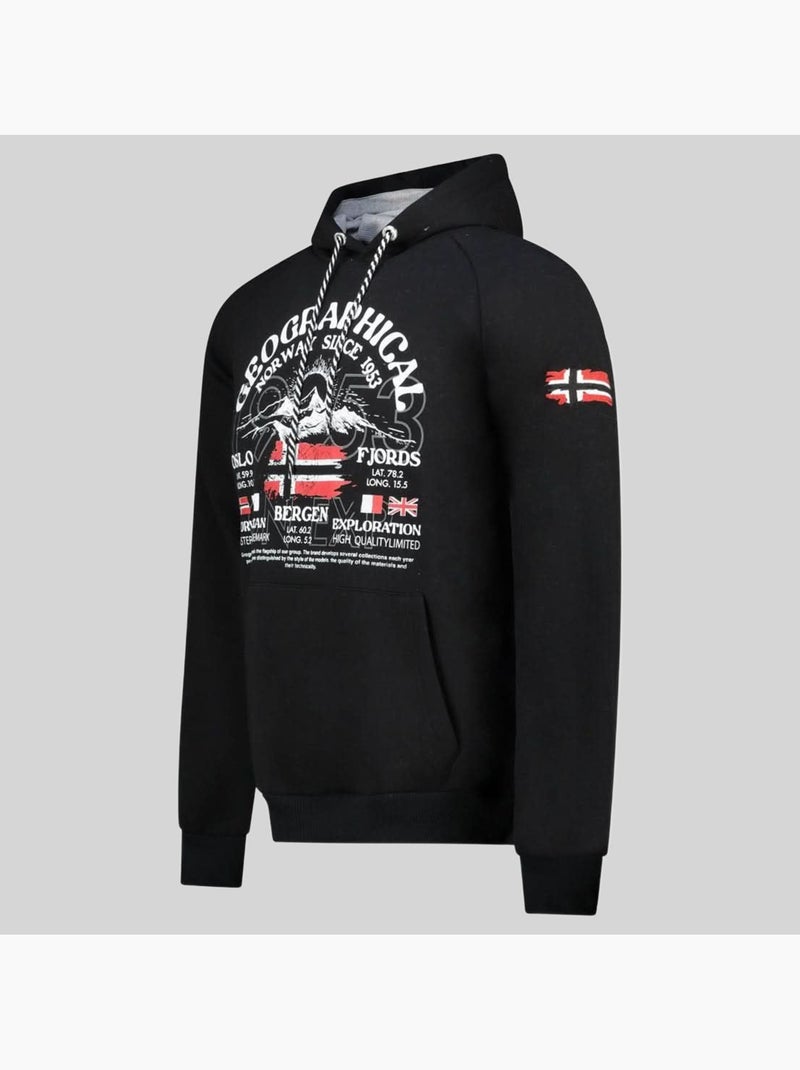 Sweatshirt com capuz gommy – geographical norway Preto - Kiabi