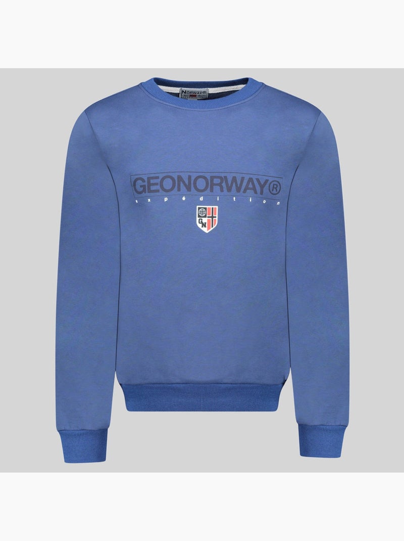 Sweatshirt com capuz gotrun – geographical norway Azul - Kiabi
