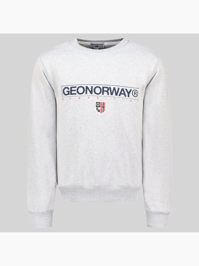 Sweatshirt com capuz gotrun – geographical norway Cinza claro - Kiabi
