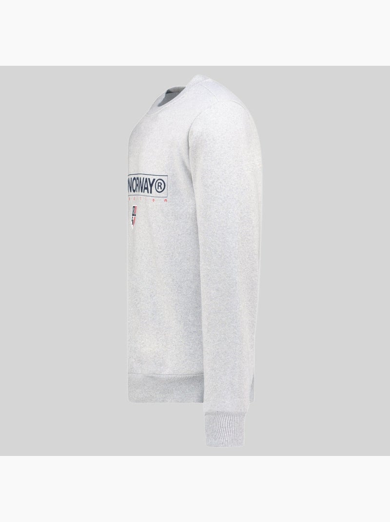 Sweatshirt com capuz gotrun – geographical norway Cinza claro - Kiabi