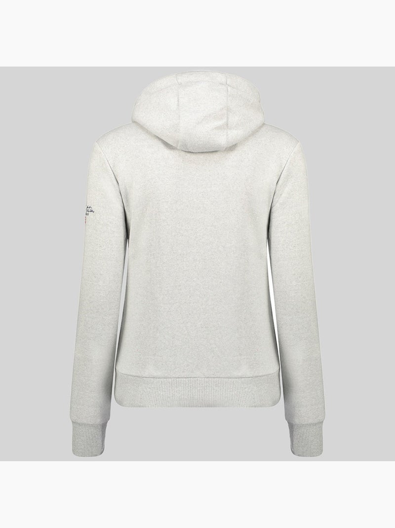 Sweatshirt com capuz gpalm – geographical norway Cinza claro - Kiabi