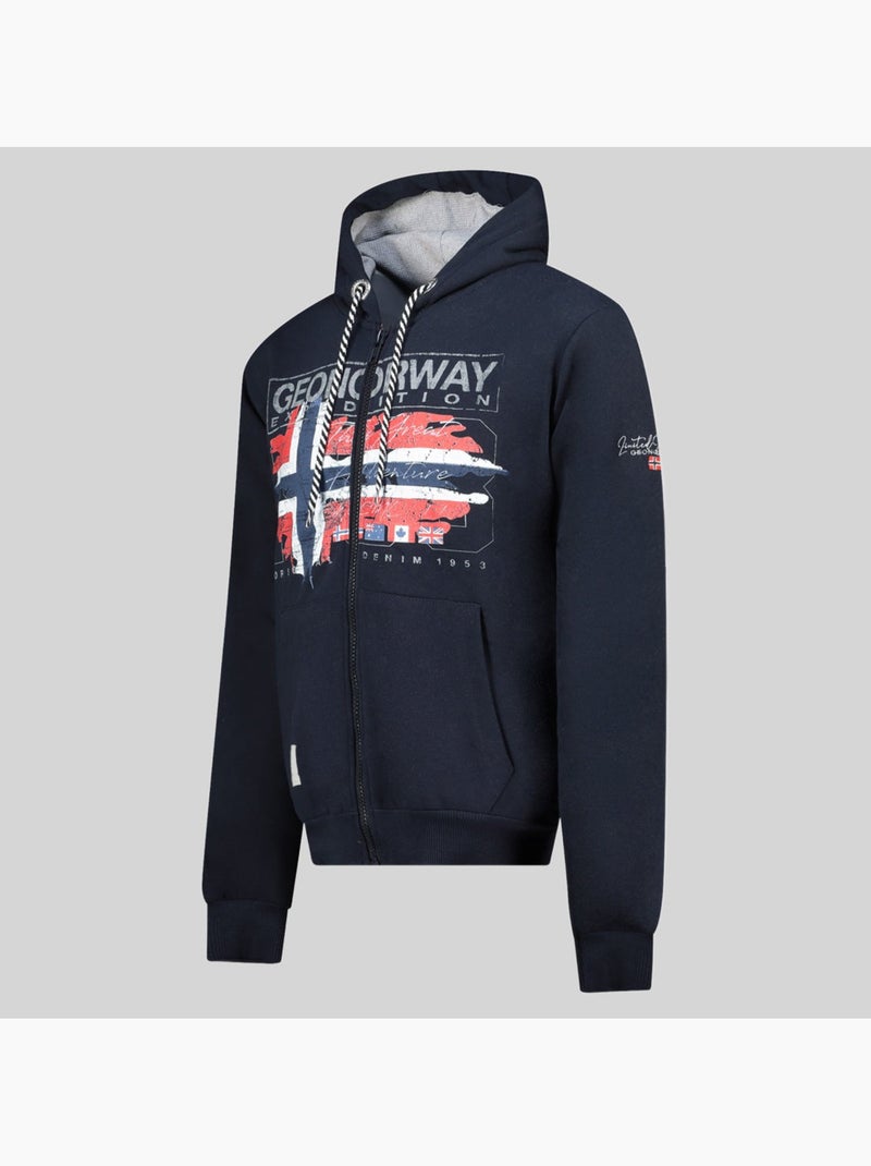 Sweatshirt com capuz grusty – geographical norway Azul-marinho - Kiabi