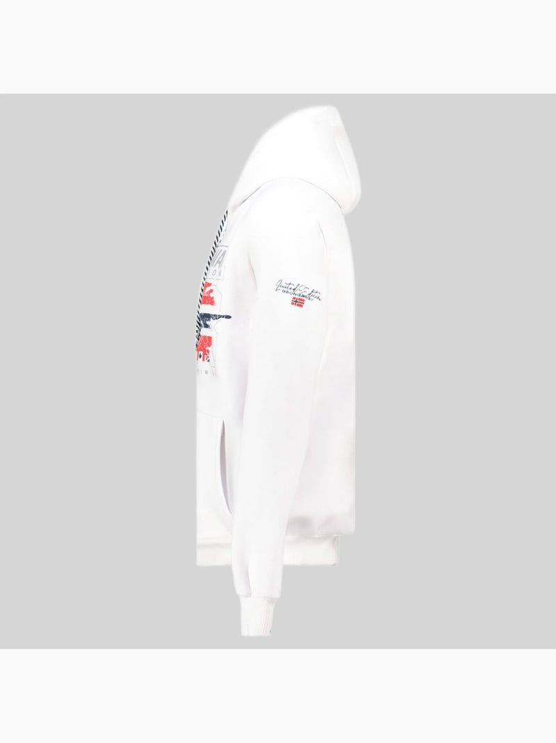 Sweatshirt com capuz grusty – geographical norway Branco - Kiabi