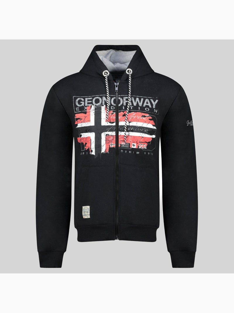 Sweatshirt com capuz grusty – geographical norway Preto - Kiabi
