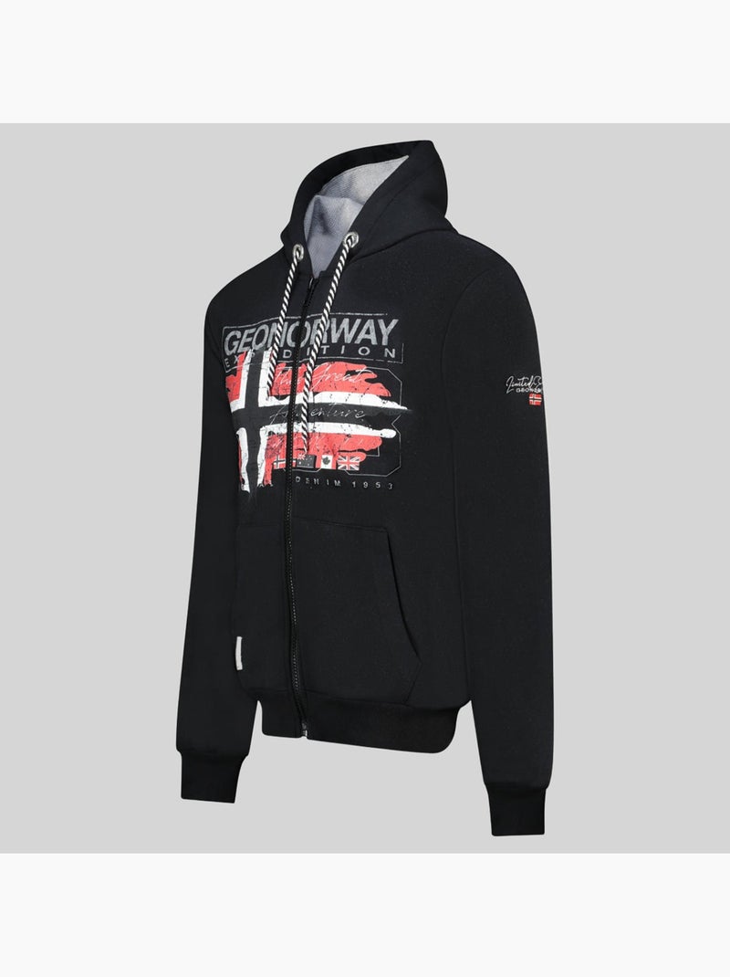 Sweatshirt com capuz grusty – geographical norway Preto - Kiabi