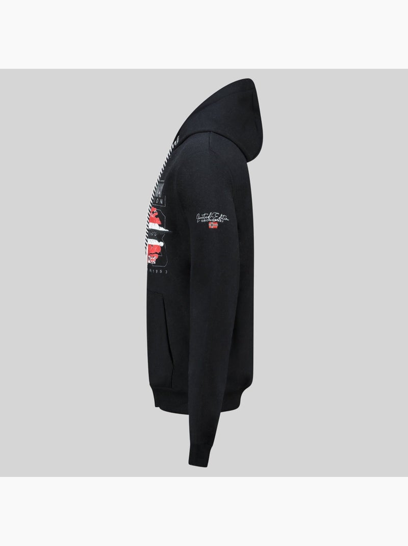 Sweatshirt com capuz grusty – geographical norway Preto - Kiabi