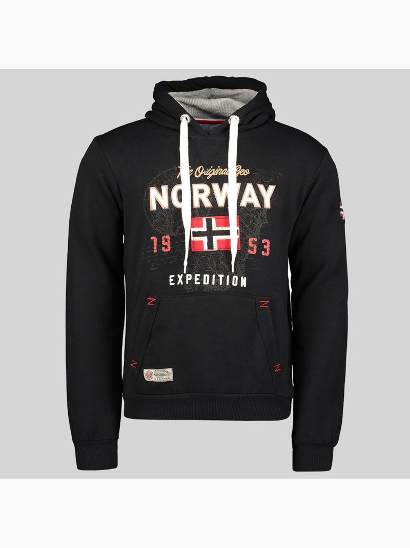 Sweatshirt com capuz guitre – geographical norway Preto - Kiabi