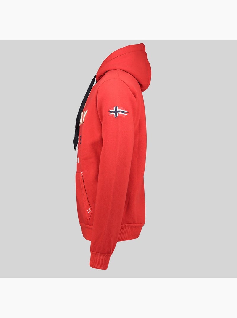 Sweatshirt com capuz guitre – geographical norway Vermelho - Kiabi