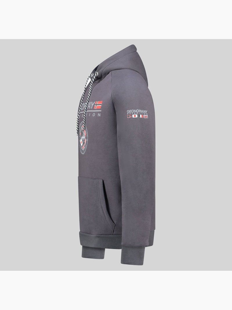 Sweatshirt com capuz gvick – geographical norway Cinza escuro - Kiabi