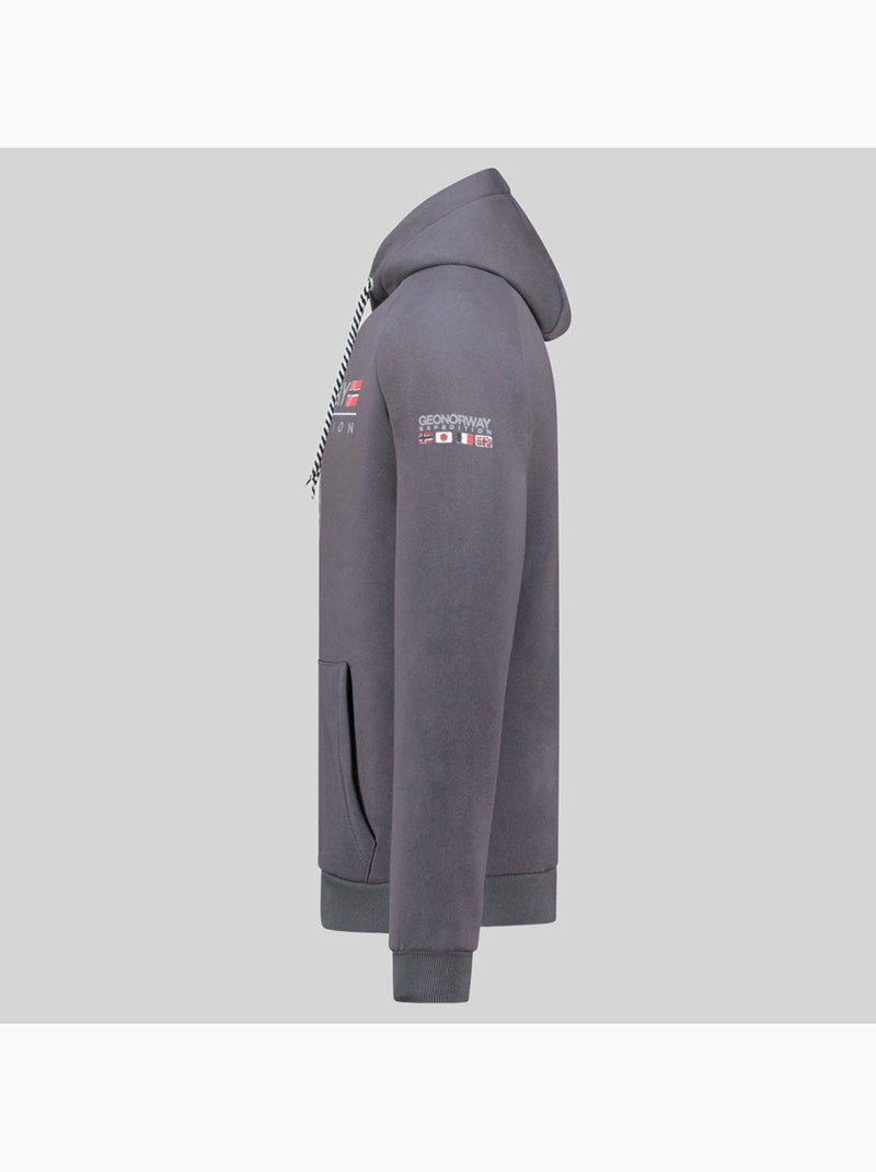 Sweatshirt com capuz gvick – geographical norway Cinza escuro - Kiabi