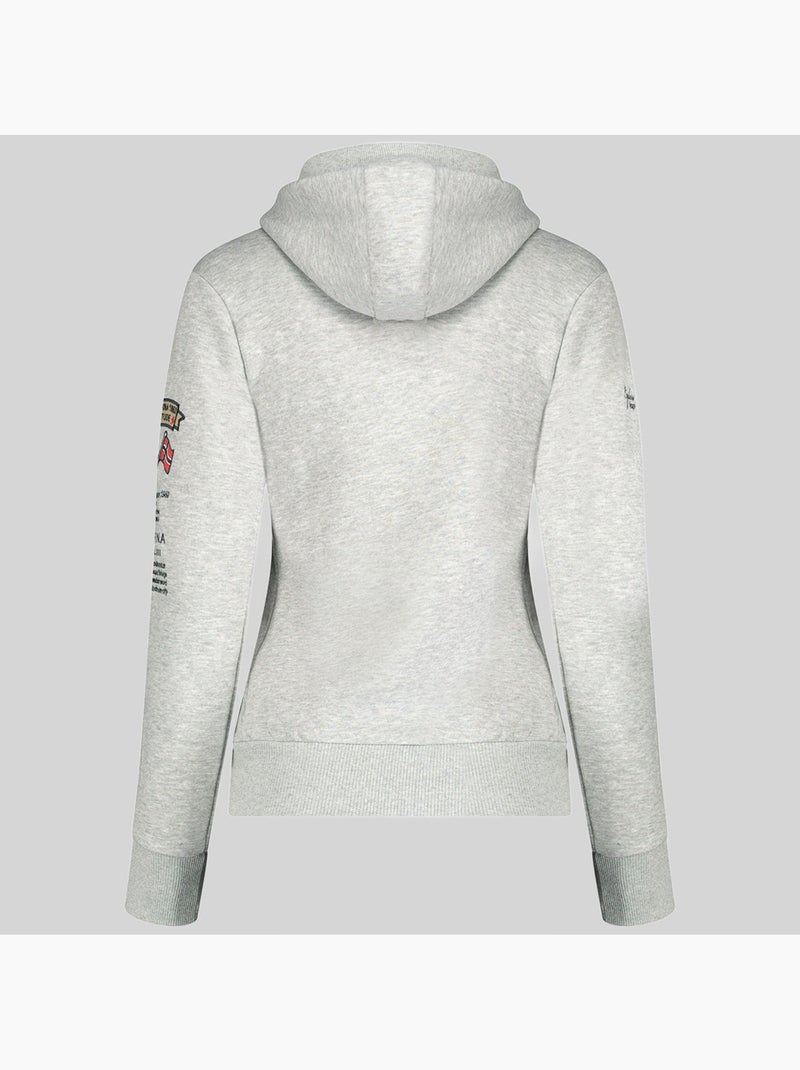 Sweatshirt com capuz gymana – anapurna Cinza claro - Kiabi