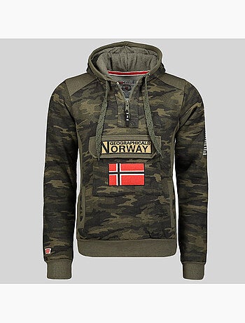 Sweatshirt com capuz gymclass camo – geographical norway