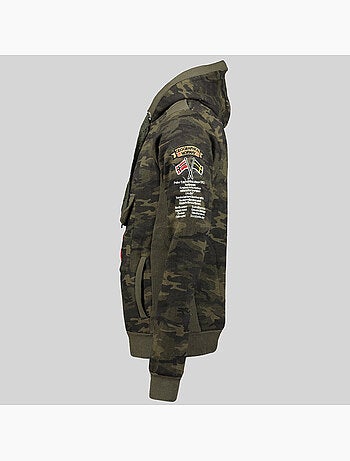 Sweatshirt com capuz gymclass camo – geographical norway