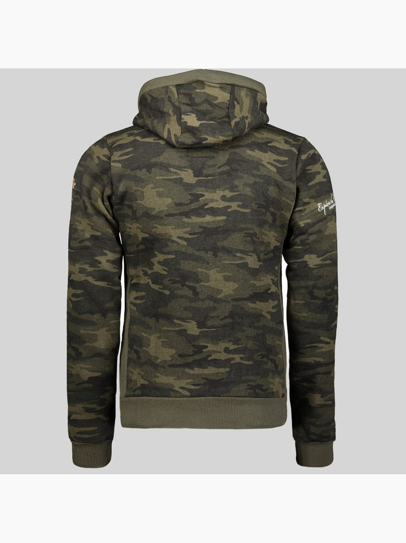 Sweatshirt com capuz gymclass camo – geographical norway Verde cáqui - Kiabi