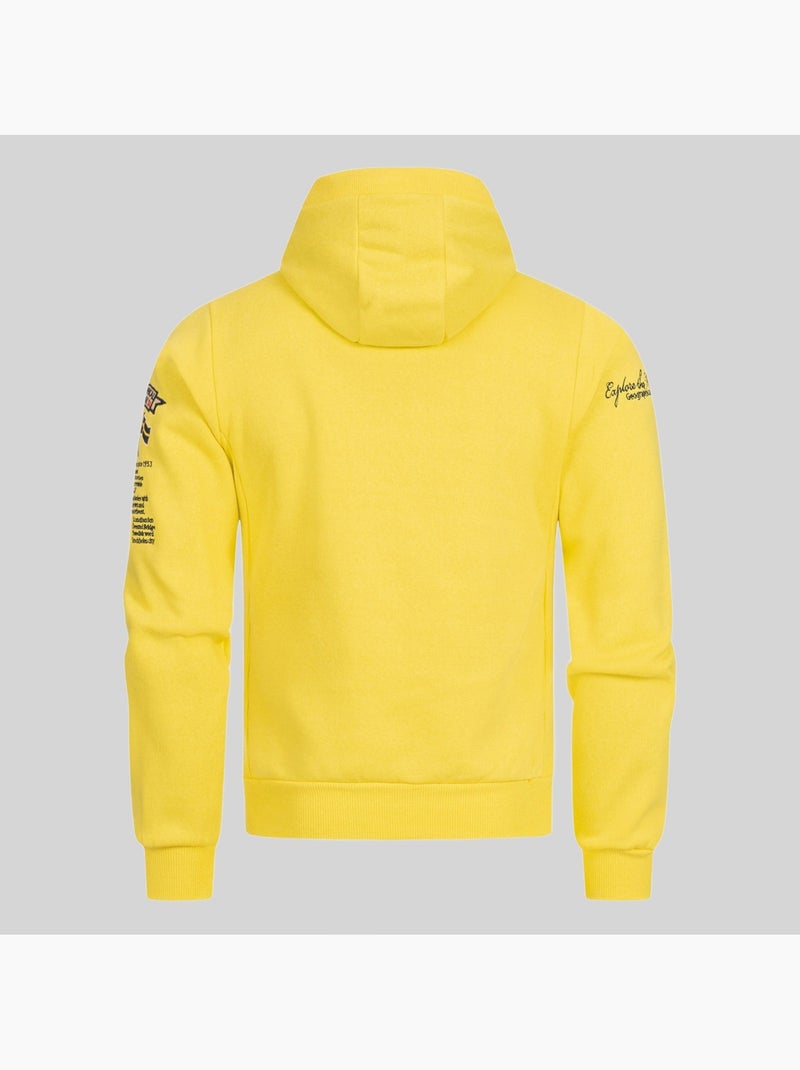 Sweatshirt com capuz gymclass fluo – geographical norway Amarelo-fluorescente - Kiabi
