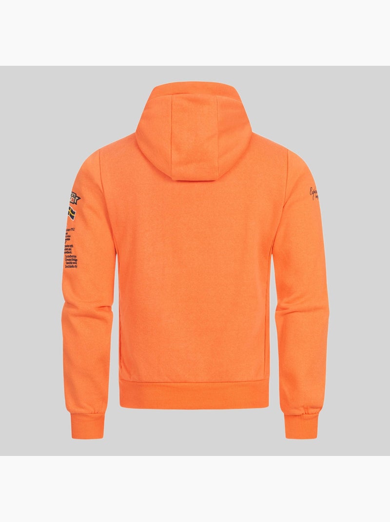 Sweatshirt com capuz gymclass fluo – geographical norway Laranja-fluo - Kiabi