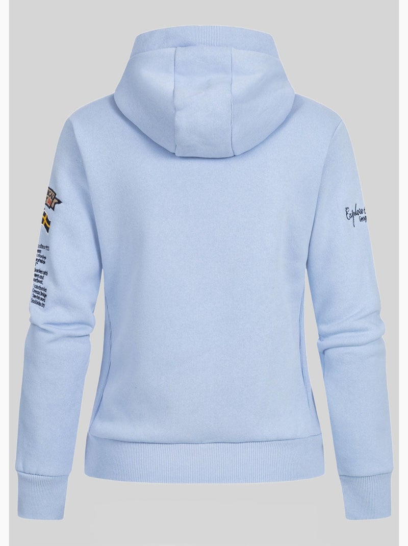 Sweatshirt com capuz gymclass – geographical norway Azul-céu - Kiabi