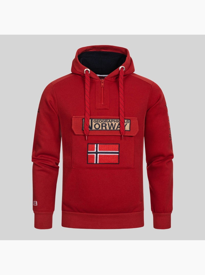 Sweatshirt com capuz gymclass – geographical norway Azul-céu - Kiabi