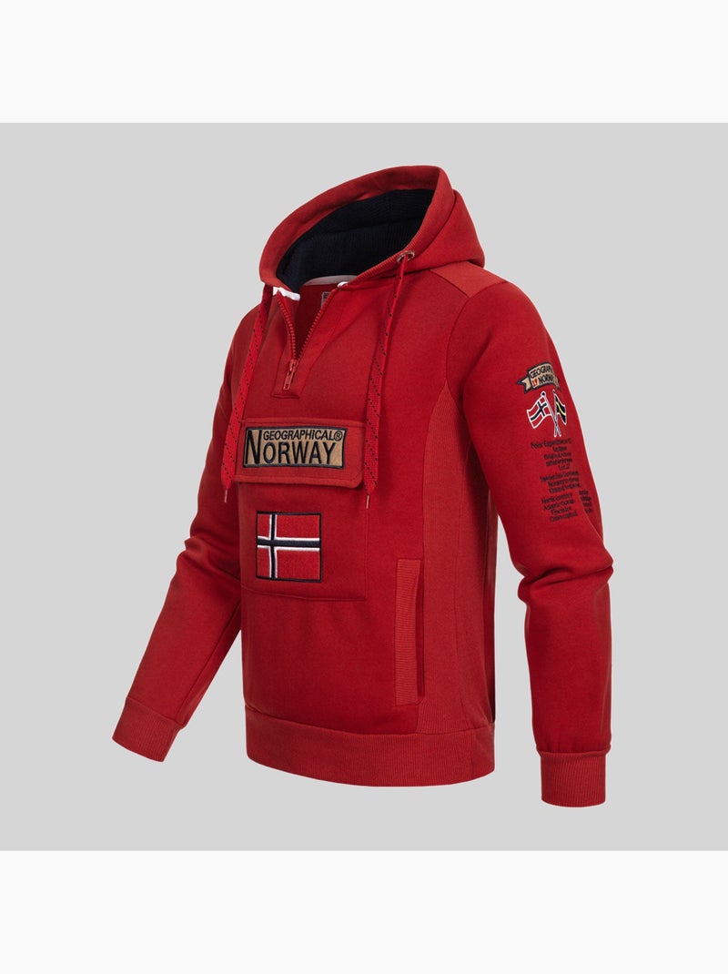 Sweatshirt com capuz gymclass – geographical norway Azul-céu - Kiabi
