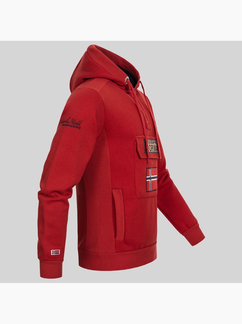 Sweatshirt com capuz gymclass – geographical norway Azul-céu - Kiabi