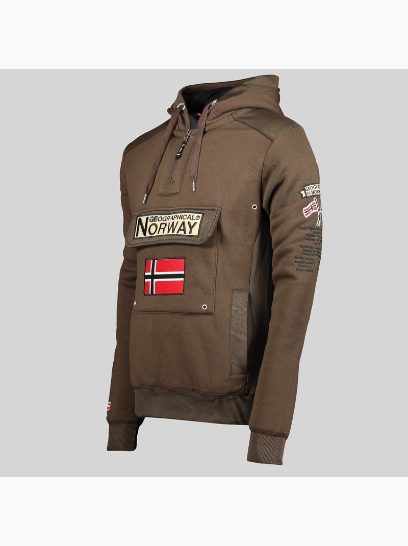 Sweatshirt com capuz gymclass – geographical norway Azul-marinho - Kiabi