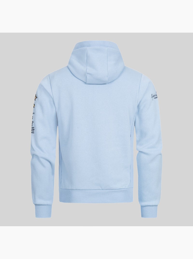 Sweatshirt com capuz gymclass – geographical norway Azul-petróleo - Kiabi
