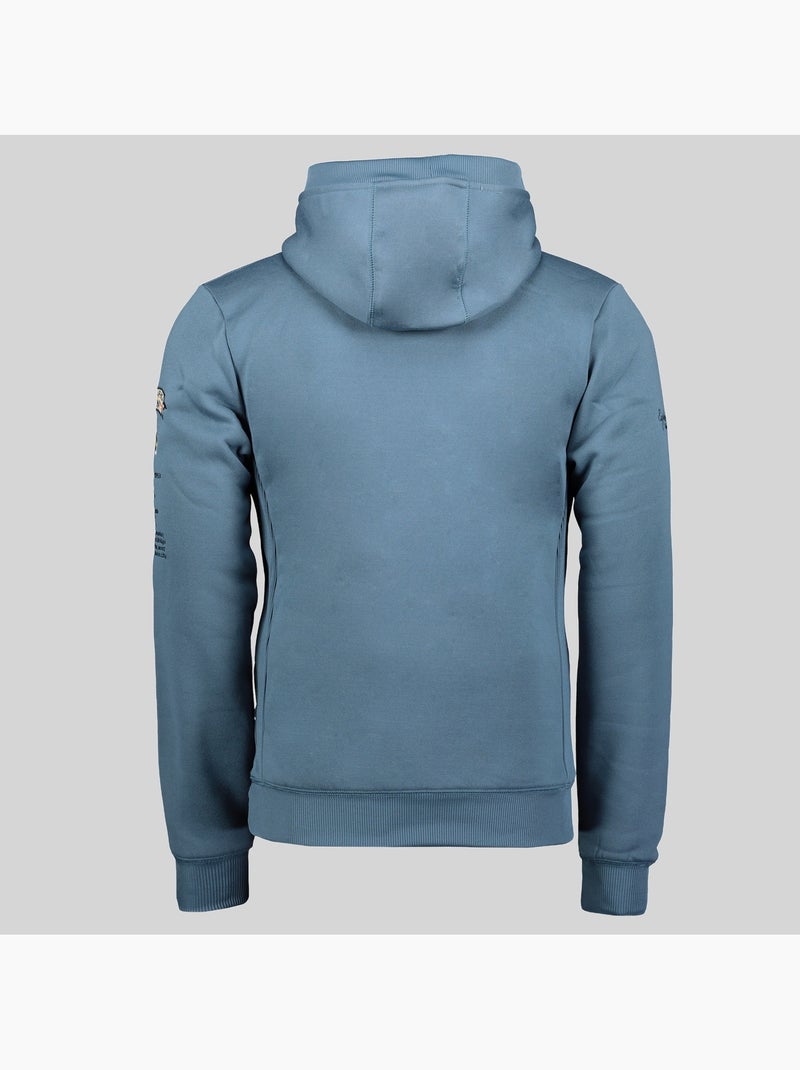 Sweatshirt com capuz gymclass – geographical norway Azul-petróleo - Kiabi