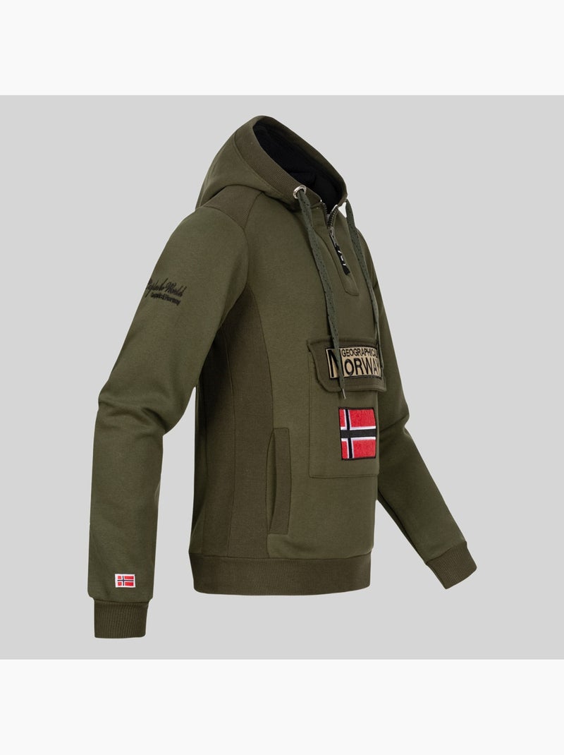 Sweatshirt com capuz gymclass – geographical norway Azul-real - Kiabi