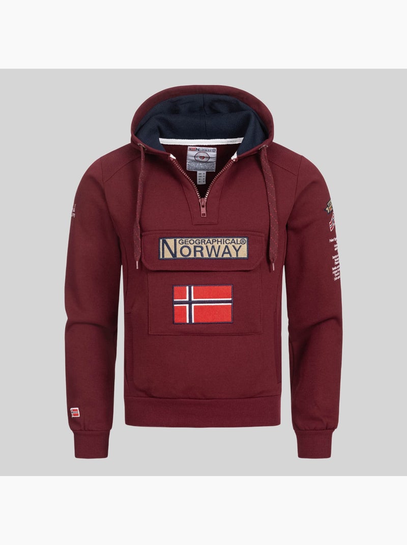 Sweatshirt com capuz gymclass – geographical norway Branco - Kiabi