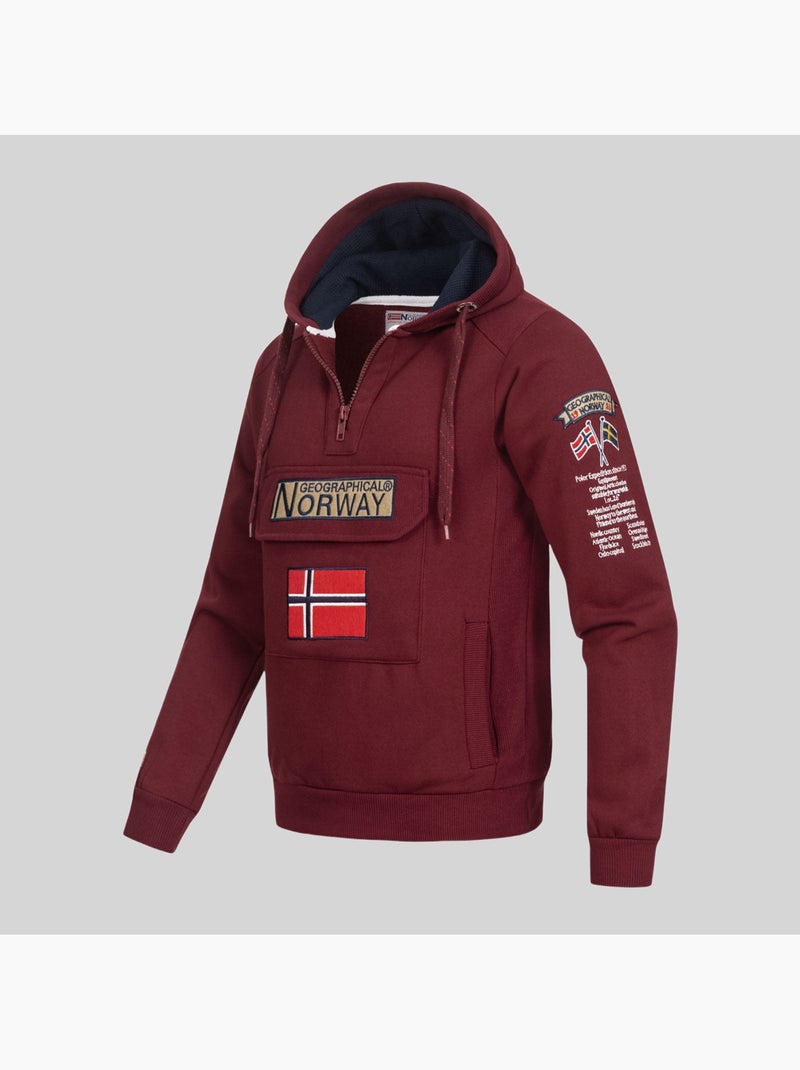 Sweatshirt com capuz gymclass – geographical norway Branco - Kiabi