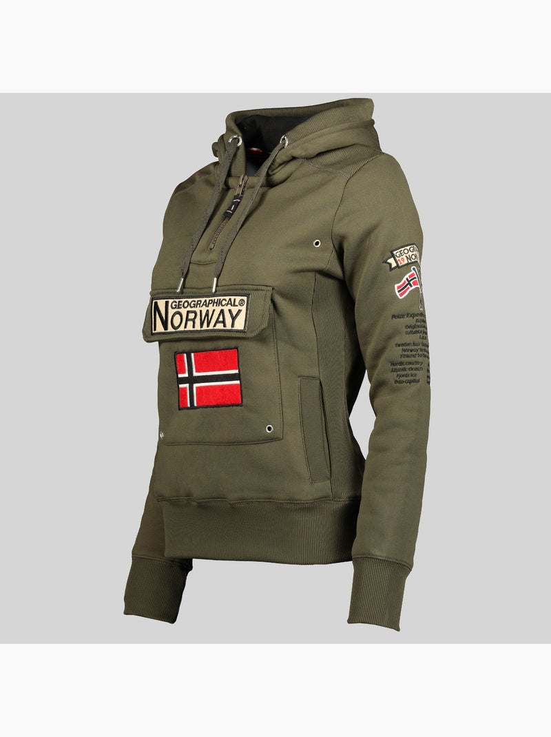 Sweatshirt com capuz gymclass – geographical norway Cáqui - Kiabi