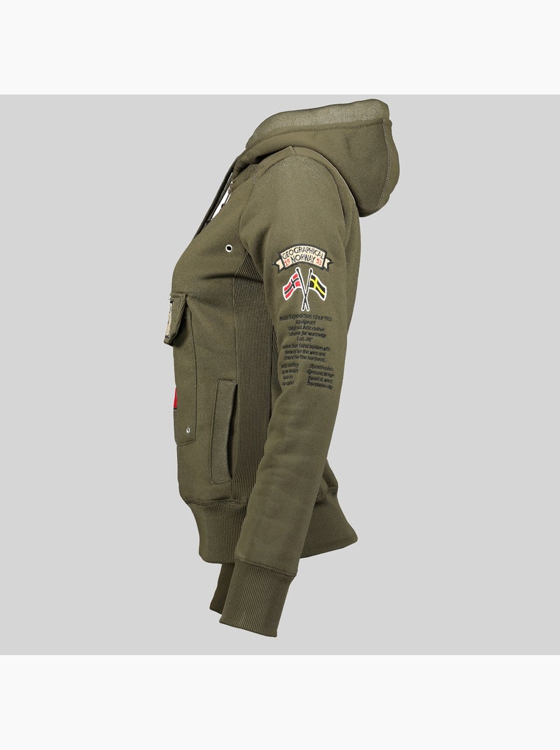 Sweatshirt com capuz gymclass – geographical norway Cáqui - Kiabi