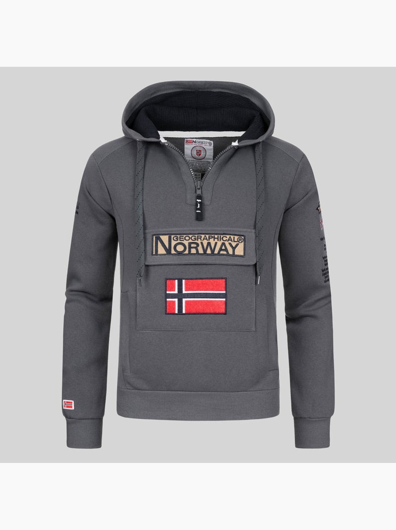 Sweatshirt com capuz gymclass – geographical norway Cáqui - Kiabi