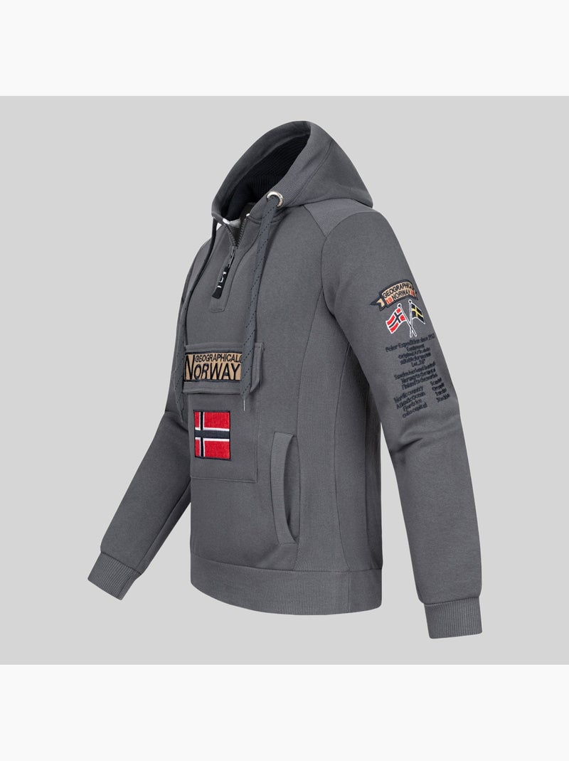 Sweatshirt com capuz gymclass – geographical norway Cáqui - Kiabi
