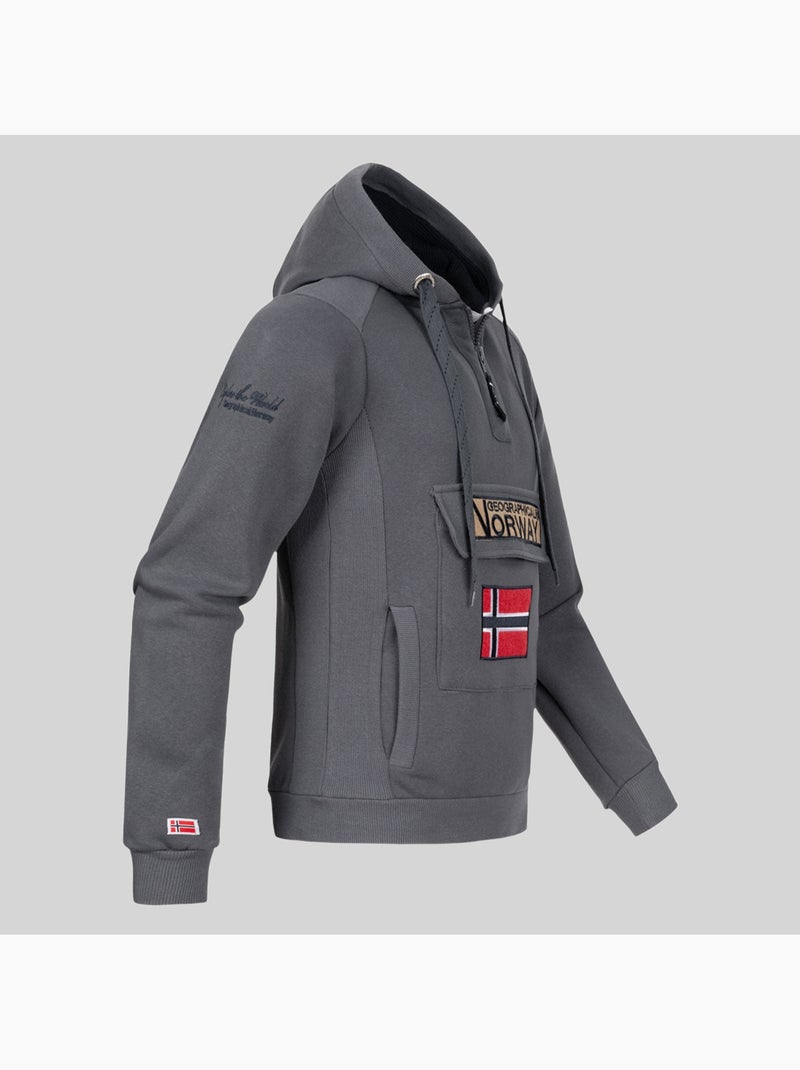 Sweatshirt com capuz gymclass – geographical norway Cáqui - Kiabi