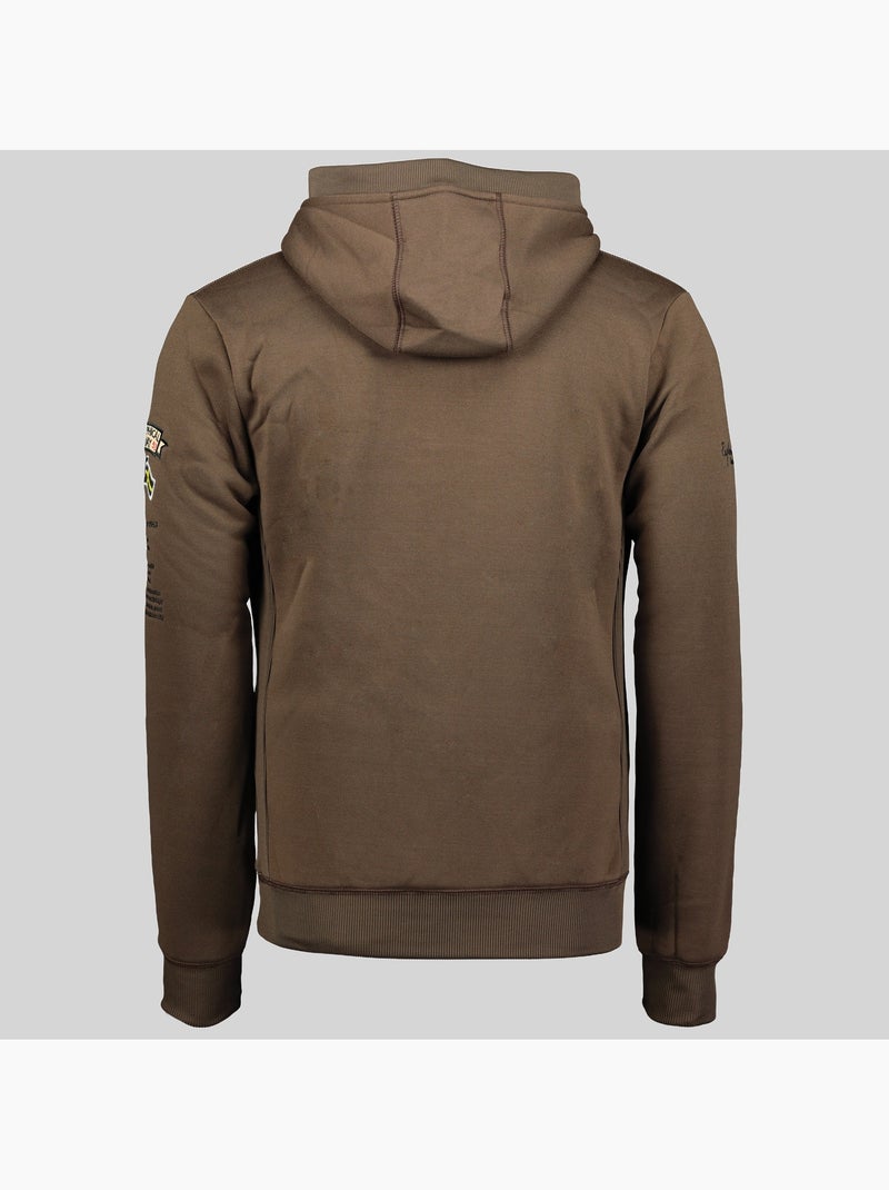 Sweatshirt com capuz gymclass – geographical norway Castanho - Kiabi
