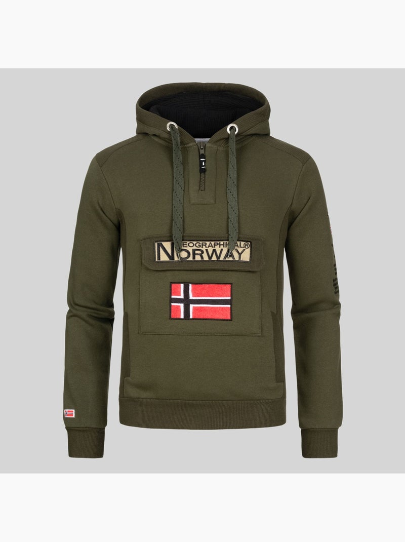 Sweatshirt com capuz gymclass – geographical norway Cinza claro - Kiabi