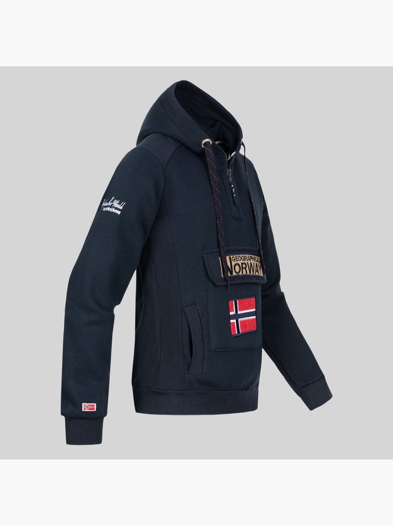 Sweatshirt com capuz gymclass – geographical norway Cinza escuro - Kiabi