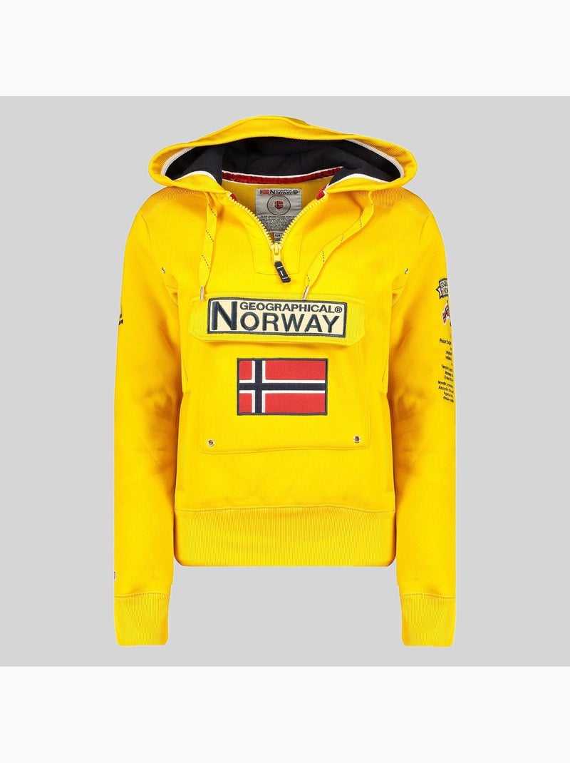 Sweatshirt com capuz gymclass – geographical norway Mostarda - Kiabi