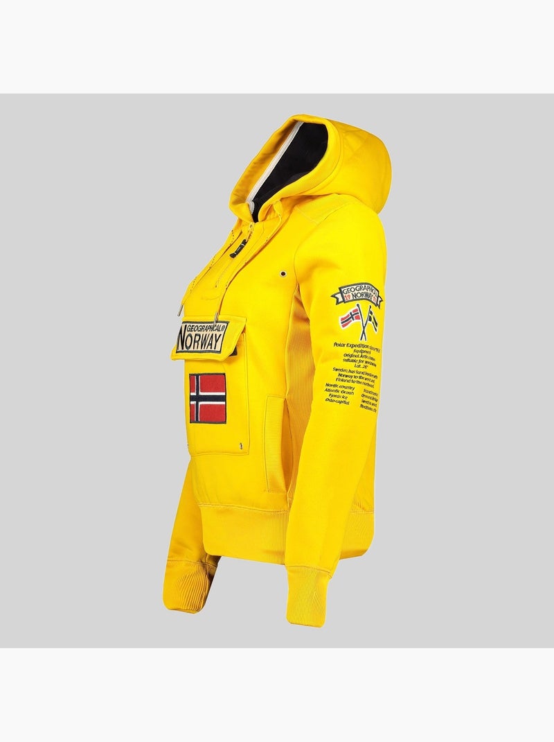 Sweatshirt com capuz gymclass – geographical norway Mostarda - Kiabi