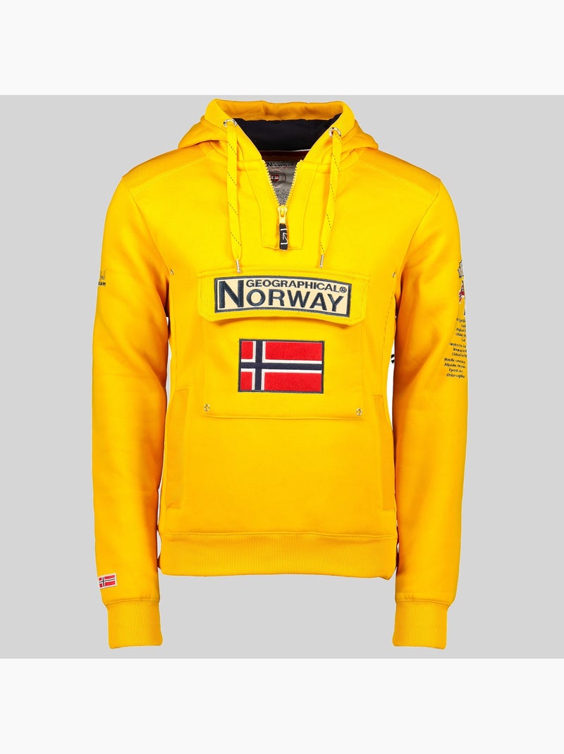 Sweatshirt com capuz gymclass – geographical norway Mostarda - Kiabi