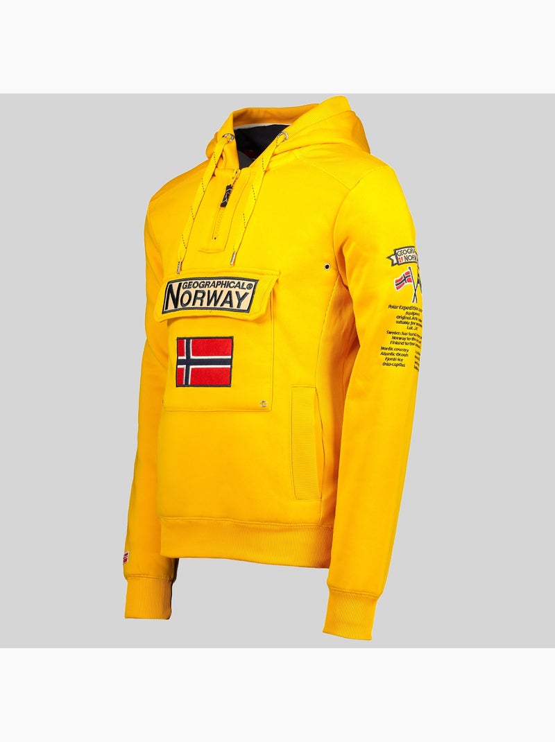 Sweatshirt com capuz gymclass – geographical norway Mostarda - Kiabi