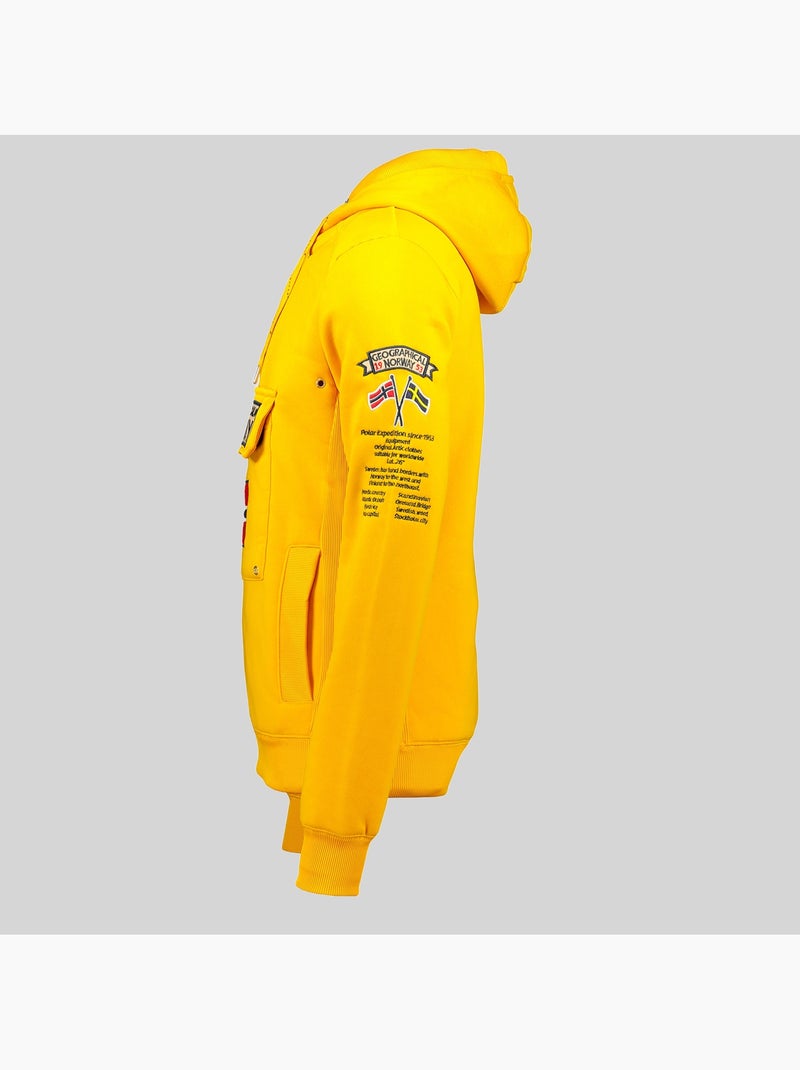 Sweatshirt com capuz gymclass – geographical norway Mostarda - Kiabi