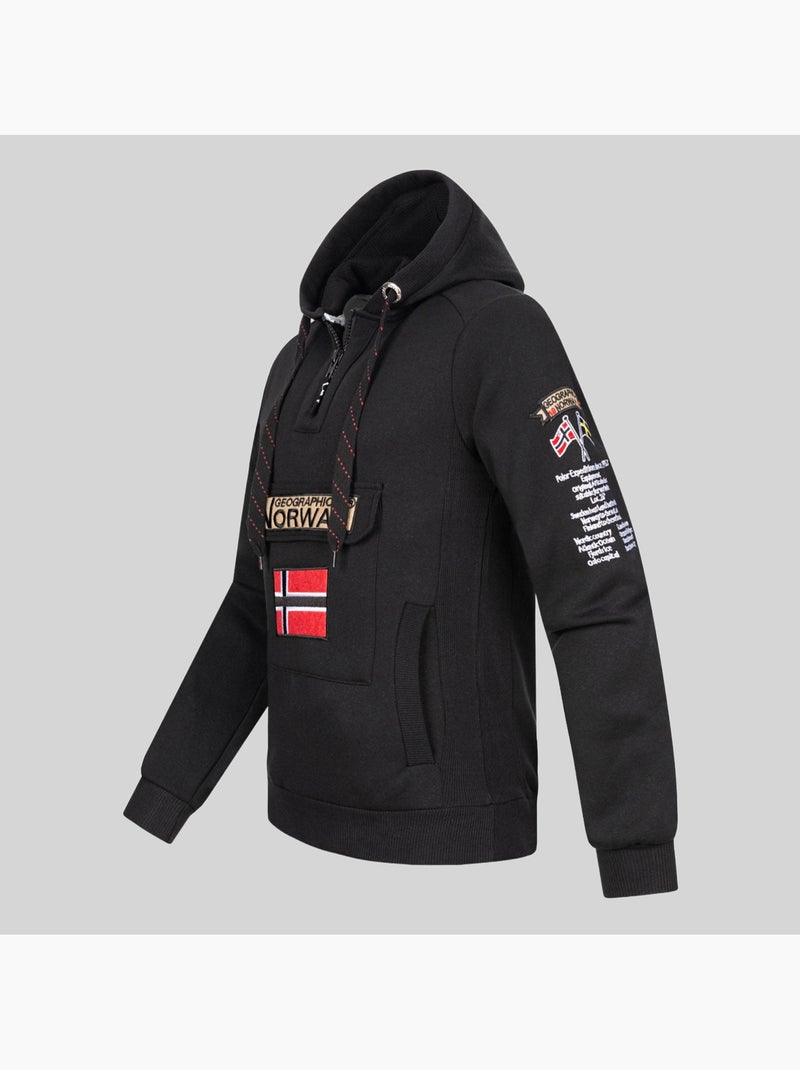 Sweatshirt com capuz gymclass – geographical norway Preto - Kiabi