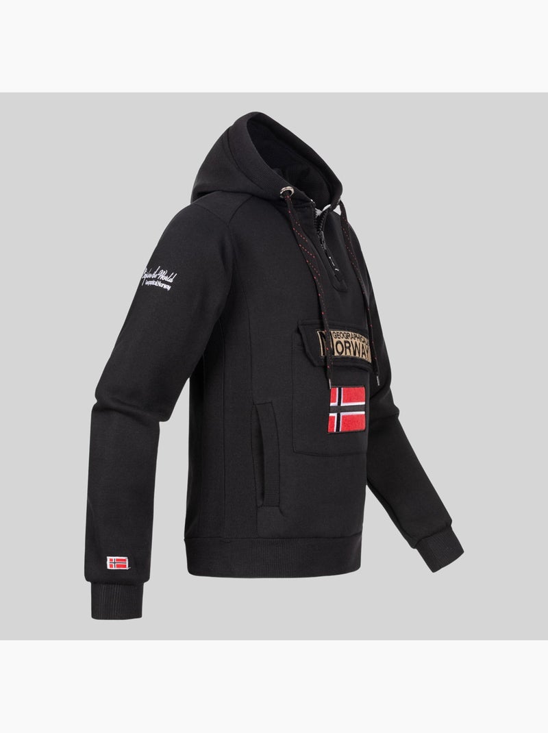 Sweatshirt com capuz gymclass – geographical norway Preto - Kiabi