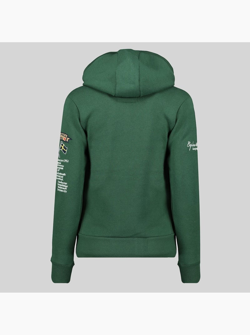 Sweatshirt com capuz gymclass – geographical norway Verde pinho - Kiabi