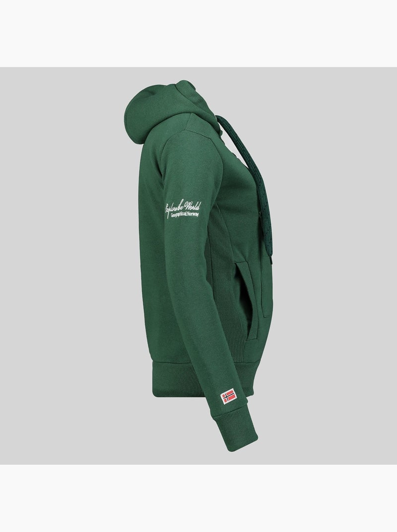 Sweatshirt com capuz gymclass – geographical norway Verde pinho - Kiabi