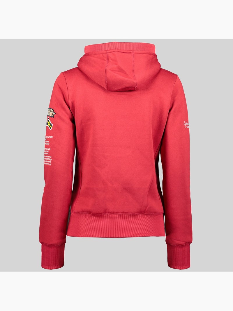 Sweatshirt com capuz gymclass – geographical norway Vermelho granada - Kiabi